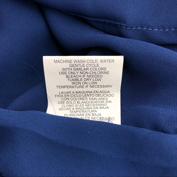 june & hudson Blue & Brown Floral Print Dress, NWT - Picture 9 of 9